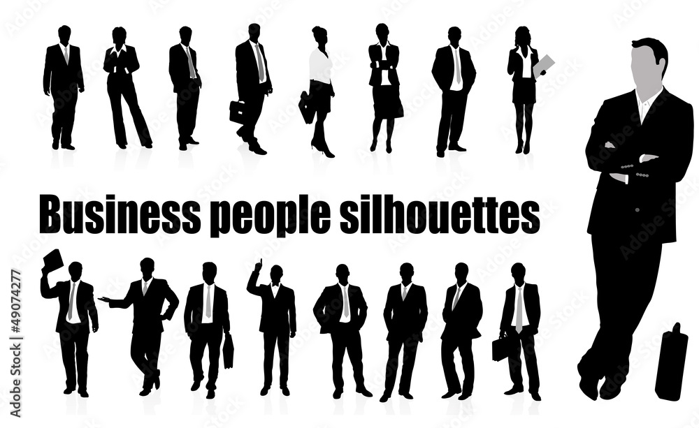 silhouettes of businessmen silhouettes of businessmen