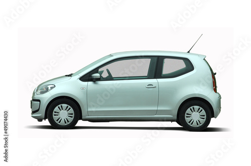 Obraz na płótnie small gray car on white background