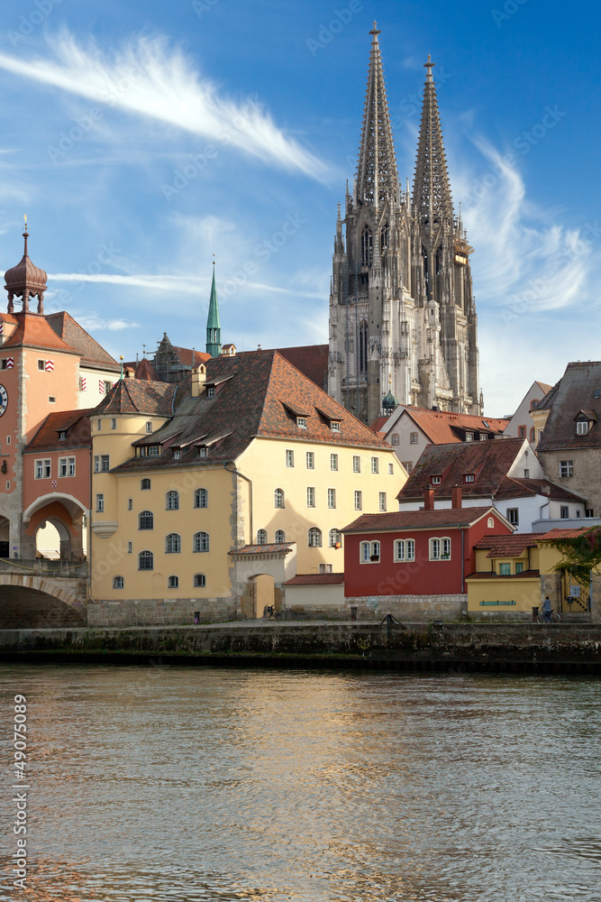 Blick auf die Regensburger Altstadt