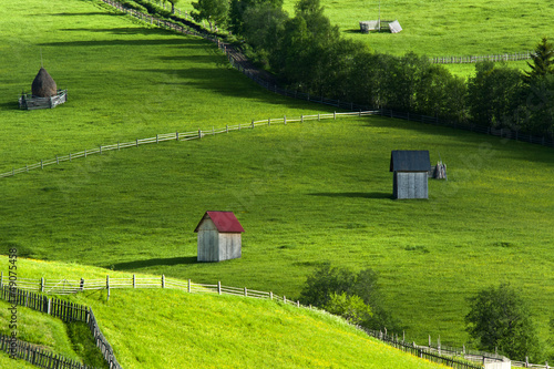 Beautiful summer landscape in North of Romania