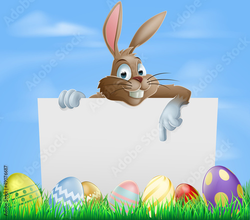 Chocolate Easter eggs sign