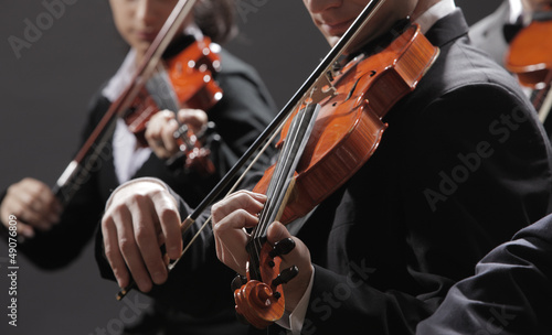 Bilde på lerret Classical music. Violinists in concert