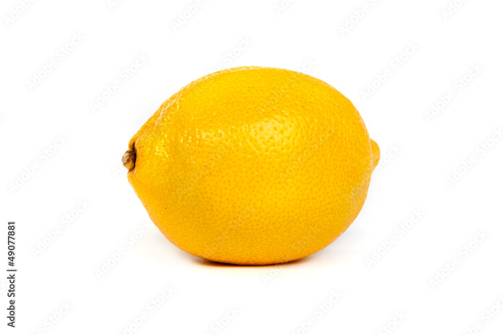 Fresh lemons on white background Fresh lemons on white background