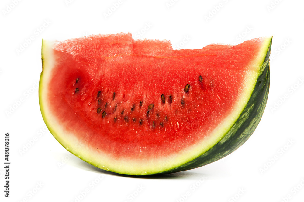Slice of Watermelon isolated on white Slice of Watermelon isolated on white