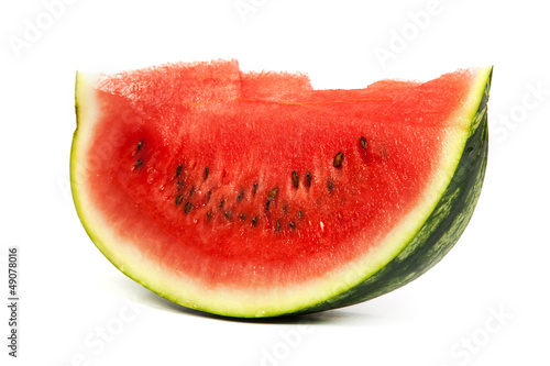 Slice of Watermelon isolated on white