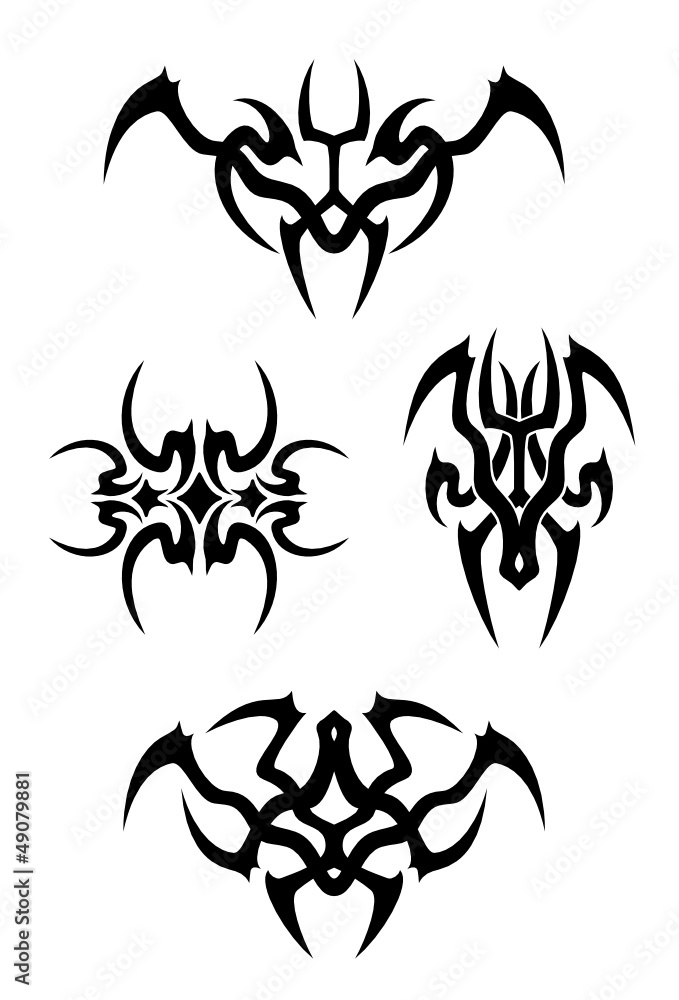 Tribal tattoo set Tribal tattoo set