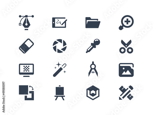 Graphic design icons