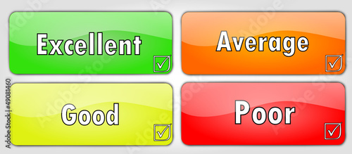 Satisfaction buttons