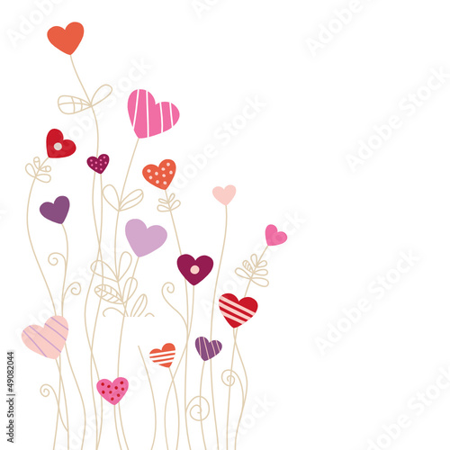 Heartflower Background Pinkmix