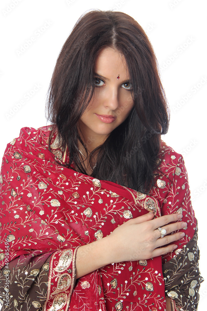 Young beautiful woman in sari Young beautiful woman in sari