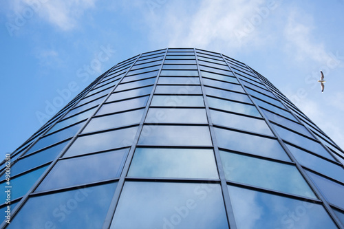 facade of office with bird