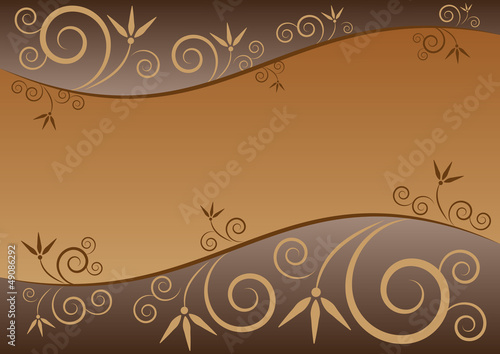 Elegant Floral Background in Horizontal