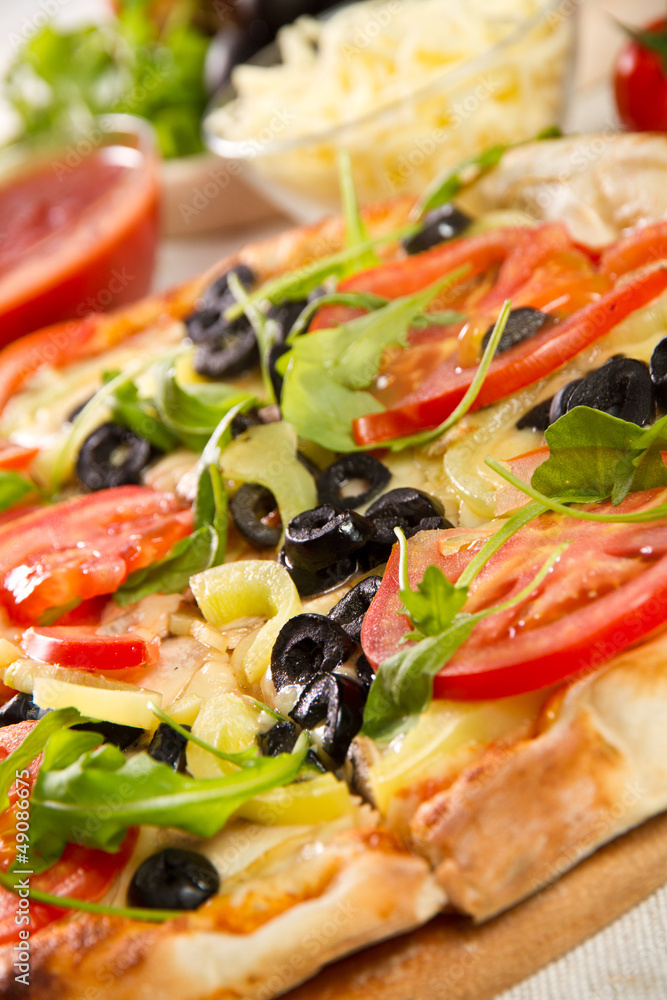 Vegetarian pizza Vegetarian pizza