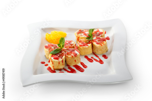 Sweet Fruit Sushi Roll