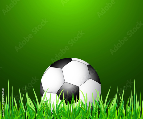 abstract green grass colorfull football vector