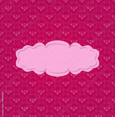 Vintage seamless background with vintage frame for text
