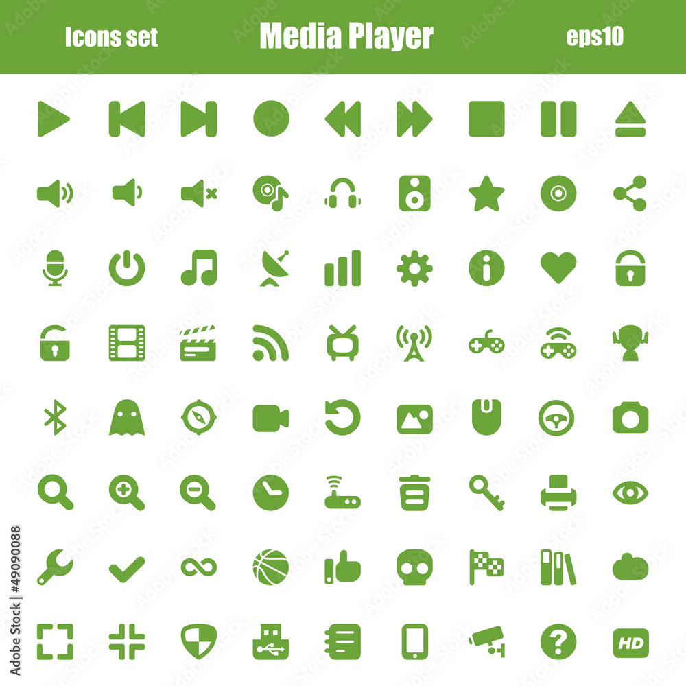 media player green media player green