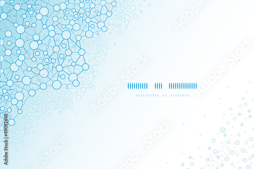 vector molecular structure scientific horizontal template