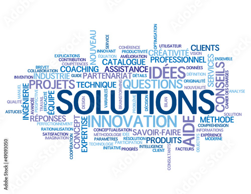 Nuage de Tags "SOLUTIONS" (idées innovation service client aide)