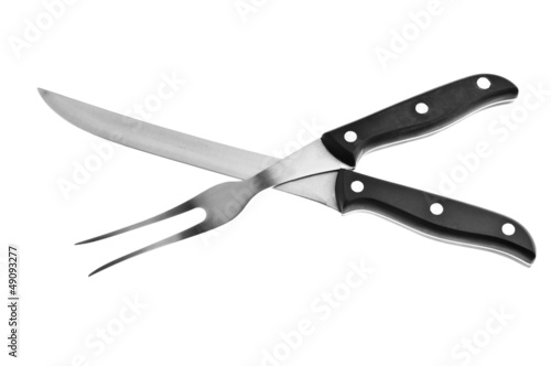 Steak fork and knife