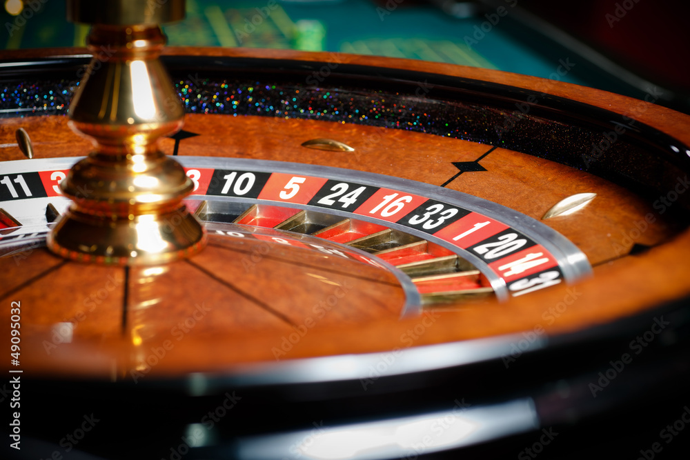Close up of roulette at the casino Close up of roulette at the casino