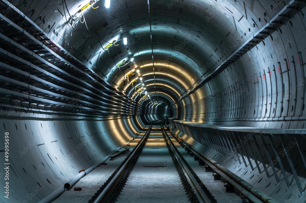 Underground facility with a big tunnel Underground facility with a big tunnel