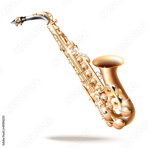 Classical saxophone alto - Vector illustration