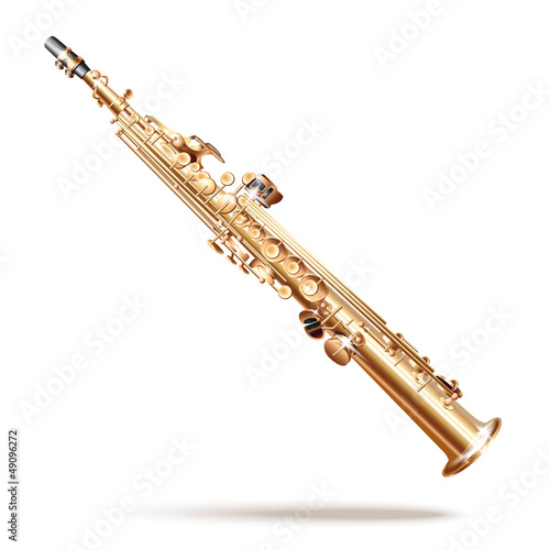 Soprano sax - Vector illustration
