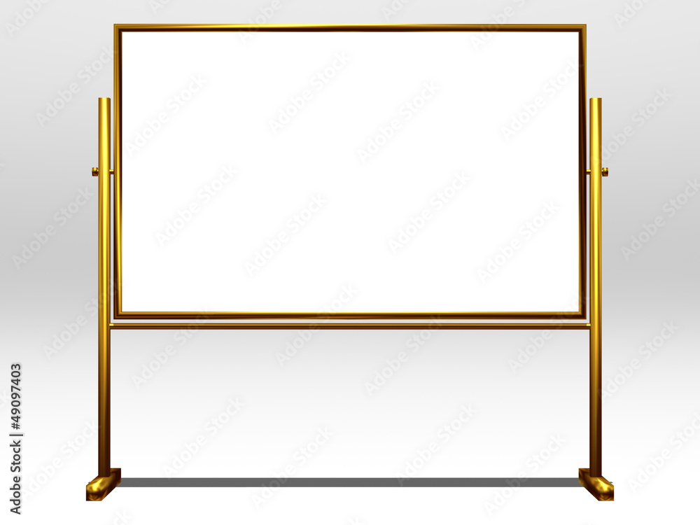 golden blank Whiteboard golden blank Whiteboard