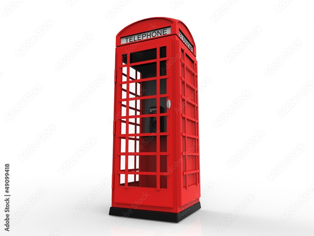 Obraz premium Red Telephone Booth