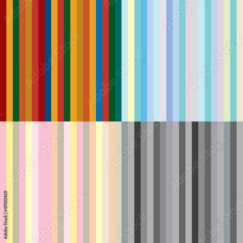 Set od stripes seamless patterns