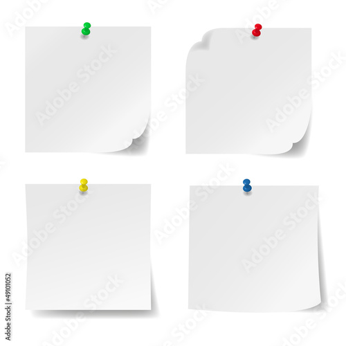 Notizzettel mit Pin