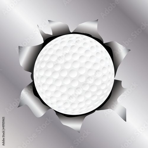 golf thru metal sheet