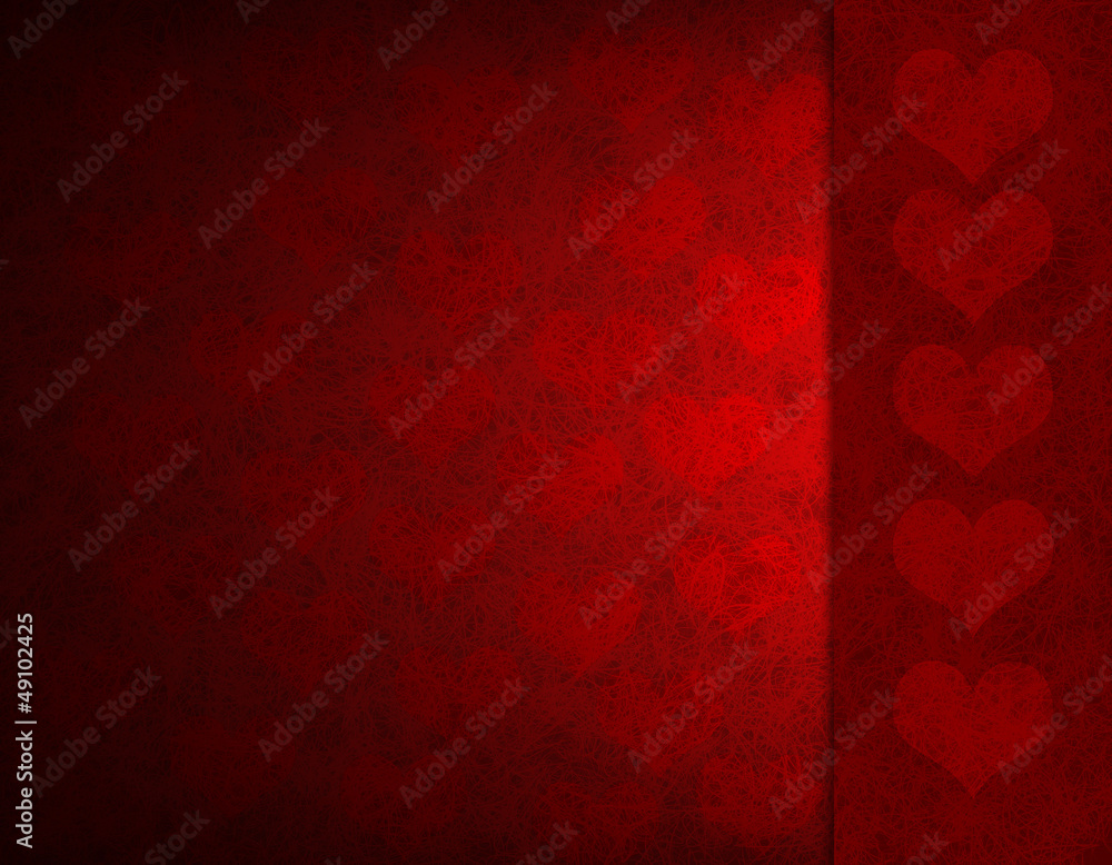 Fototapeta premium Valentine's day background with hearts