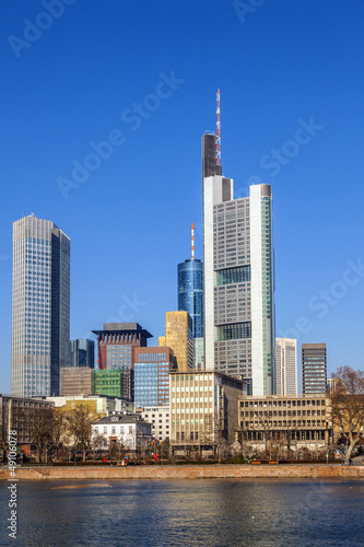 View of the skyline of Frankfurt  Germany