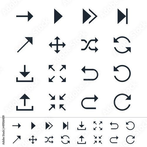 Arrow symbol icons