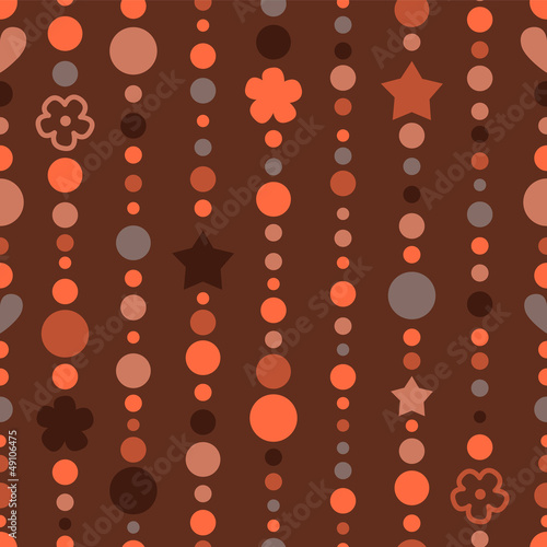 Colorful orange beads strin...
