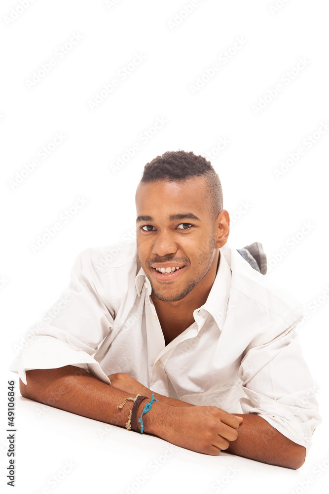 Smiling Afro American man - Isolated Smiling Afro American man - Isolated