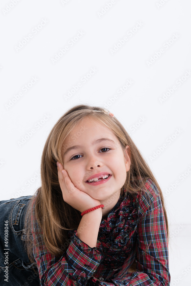 cute girl posing in studio cute girl posing in studio