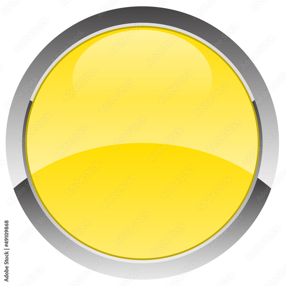 Button 3D - gelb
