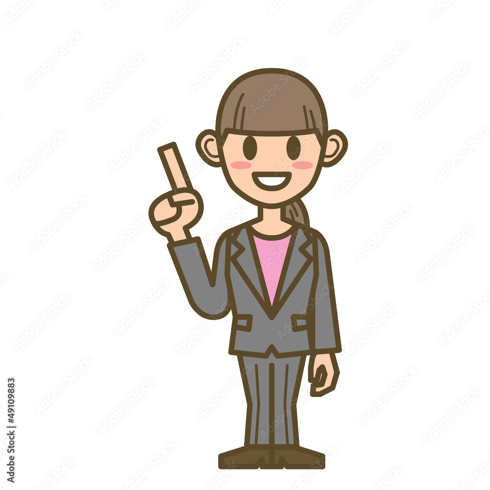 ビジネスウーマン　FW01　全身　ポイント