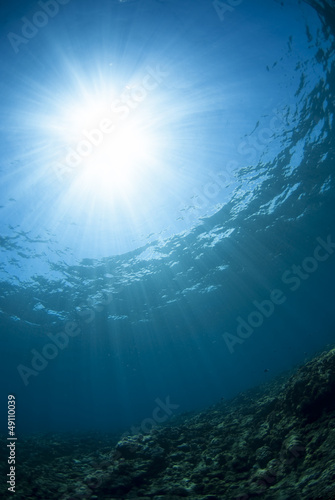 海底から見た太陽