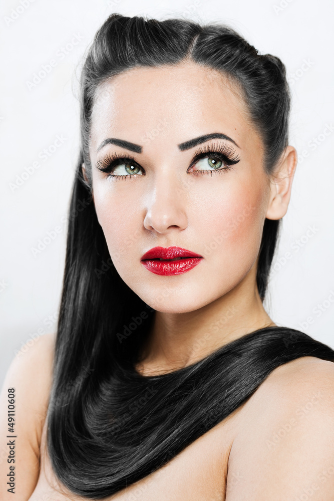 Beautiful Woman with Healthy Long Hair Beautiful Woman with Healthy Long Hair