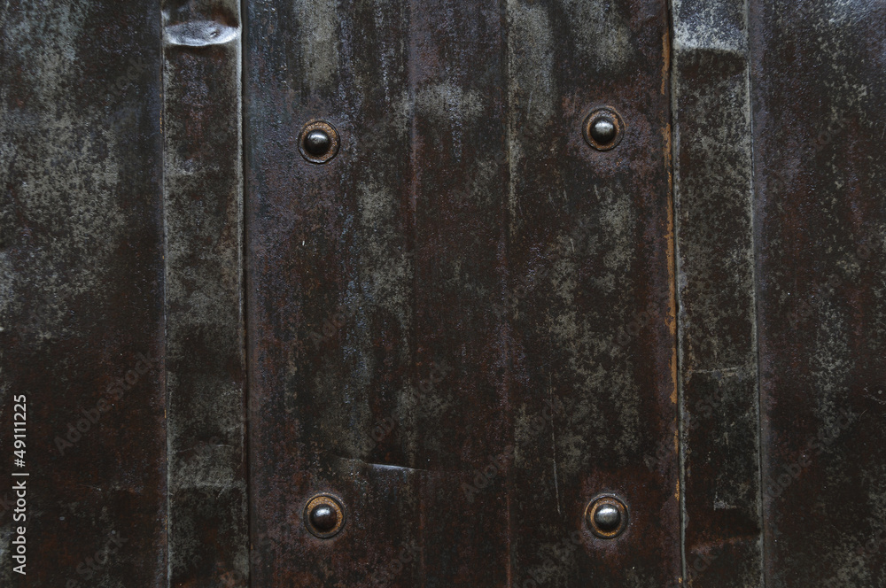 Fototapeta premium Blech mit Nieten