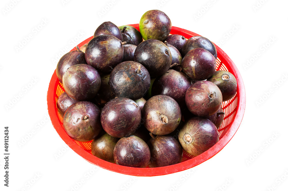 Fototapeta premium star apple fruit it comes with green or purple color