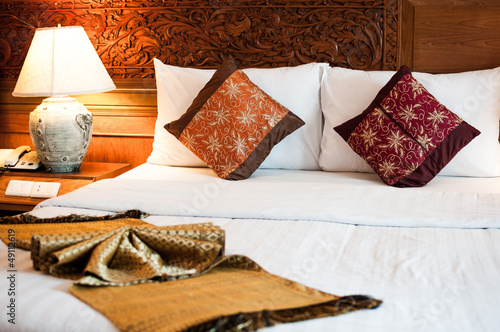 Decorated bed
