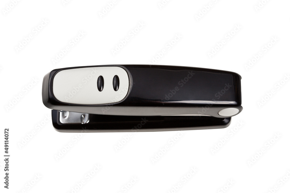 Black stapler isolated on white Black stapler isolated on white