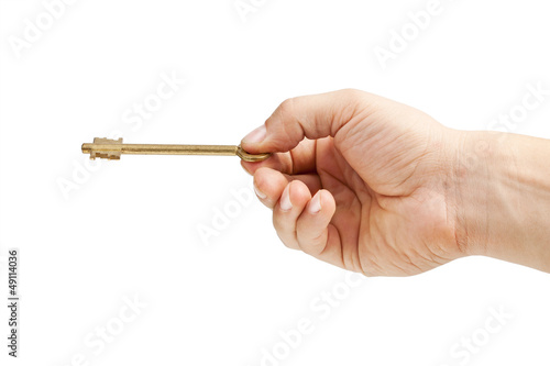 Key in hand isolated on white © Maksim Kostenko