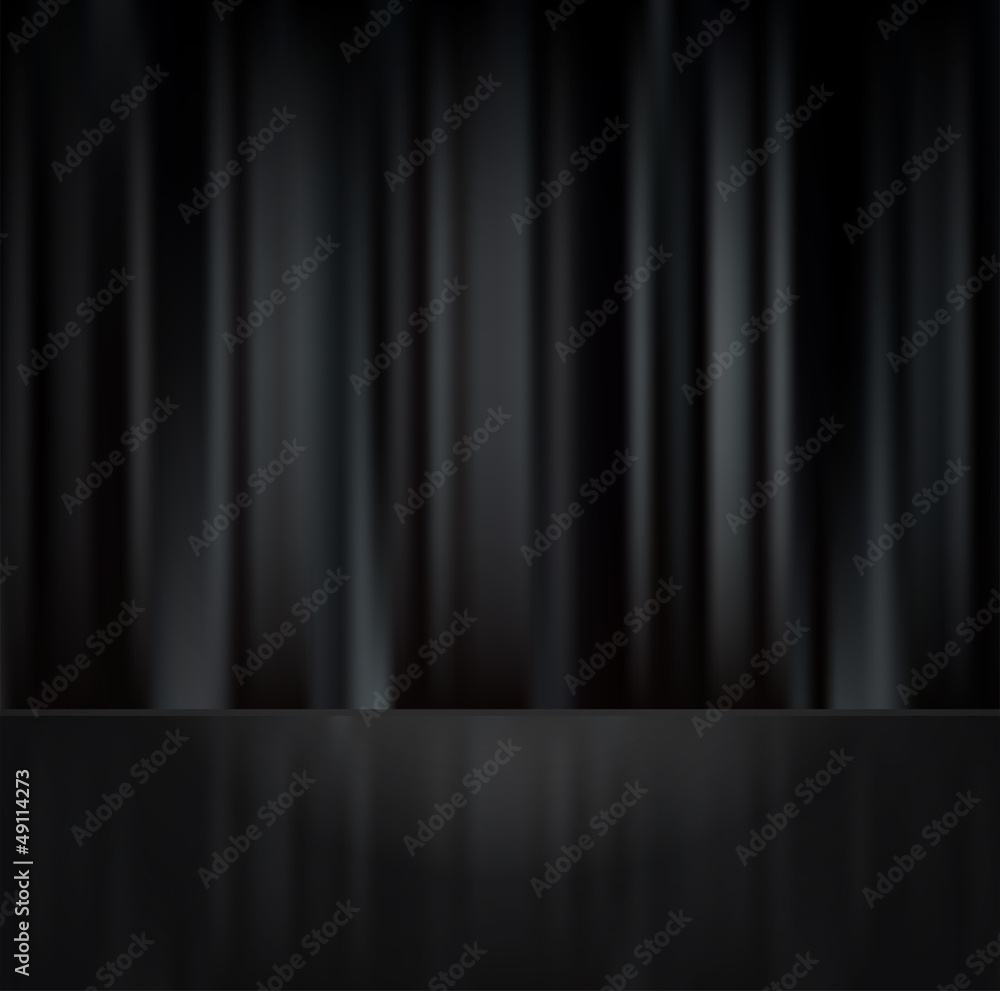 Black curtain Black curtain