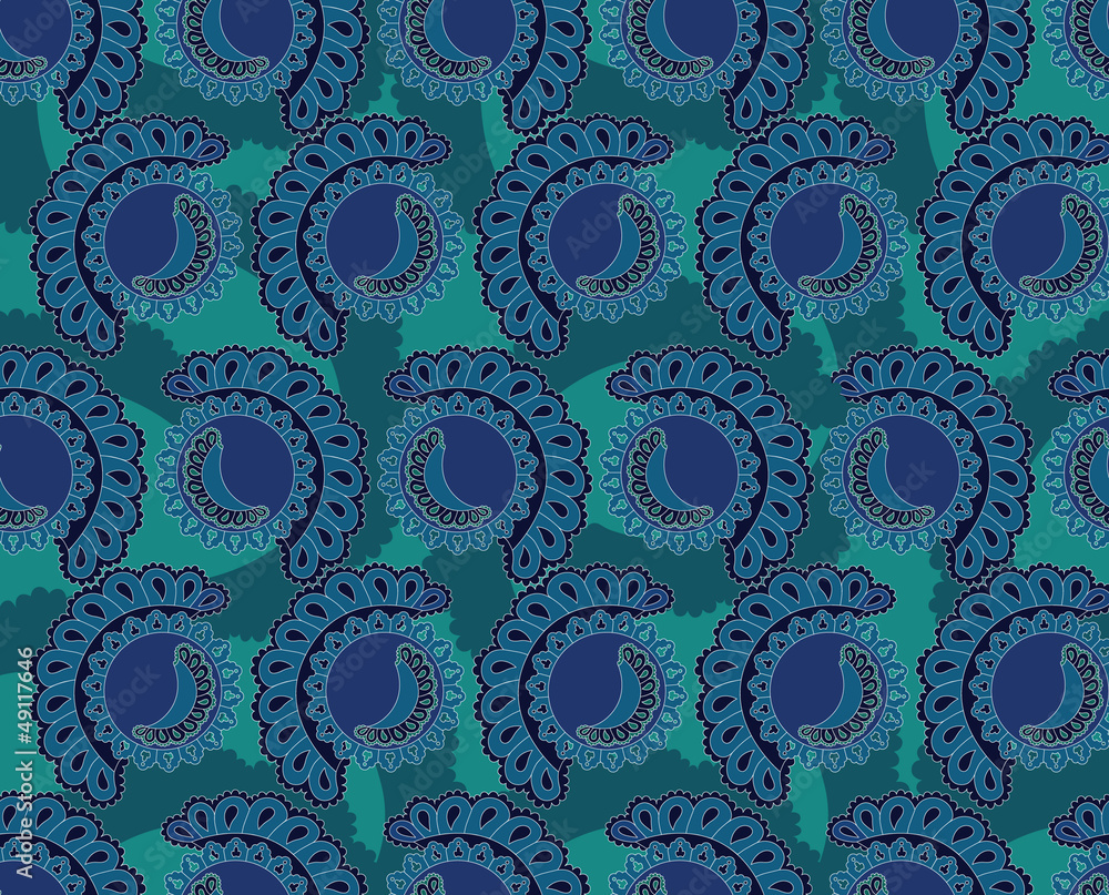 abstract seamless pattern. ornamental blue background abstract seamless pattern. ornamental blue background